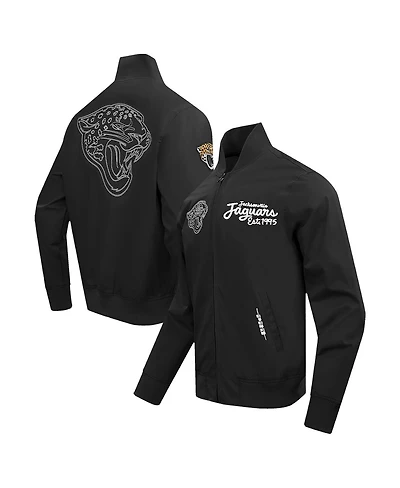 Pro Standard Men's Black Jacksonville Jaguars Paint The City Twill Full-Zip Jacket