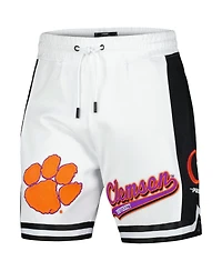 Pro Standard Men's White Clemson Tigers Script Tail Dk 2.0 Shorts