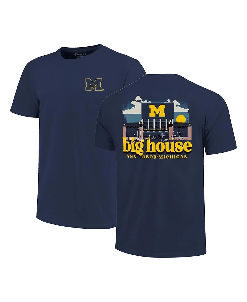 Image One Men's Navy Michigan Wolverines Big Tall Stadium Gates Hyper Local Core T-Shirt