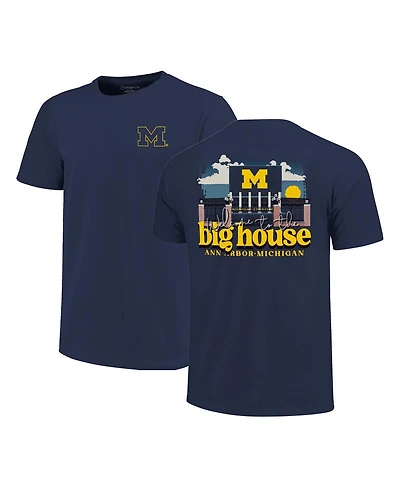 Image One Men's Navy Michigan Wolverines Big Tall Stadium Gates Hyper Local Core T-Shirt