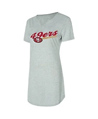 Concepts Sport Women's Gray San Francisco 49ers Petition Knit Nightshirt