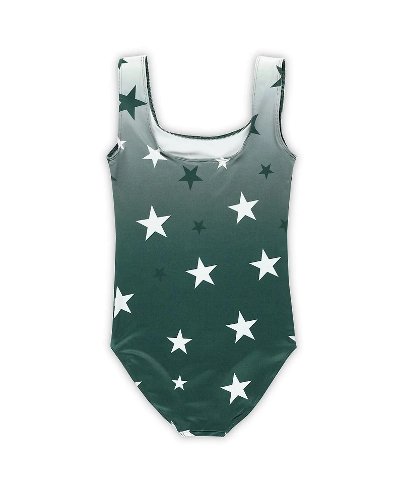 ZooZatz Big Boys and Girls Green Michigan State Spartans Dance Leotard
