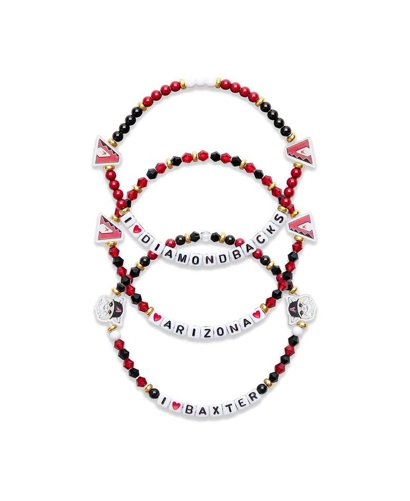 Foco Arizona Diamondbacks 3-Pack Friendship Bracelet Set