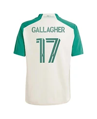 Adidas Big Boys and Girls Jon Gallagher Tan Austin Fc 2024 The Armadillo Kit Replica Player Jersey