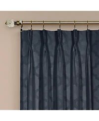 Kate Aurora 2 Pack Windsor Pinch Pleat/Rod Pocket/Back Tab Quatrefoil Window Curtain Panels