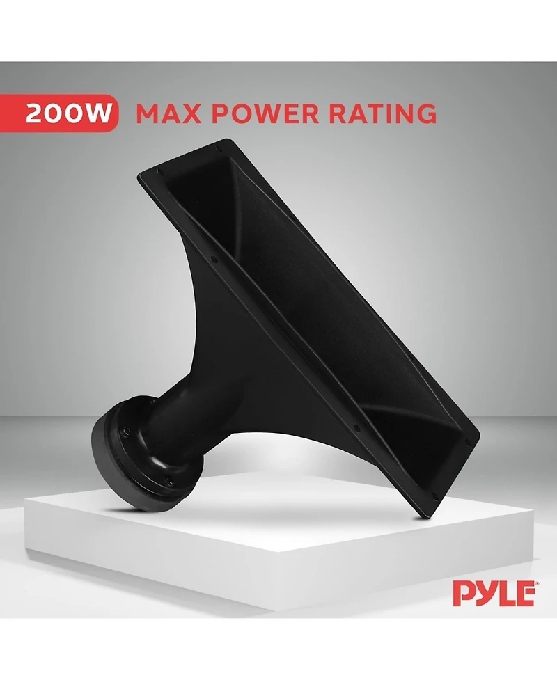 Pyle "4'' x 10'' Horn Tweeter Speaker - High-Quality Audio Component for Home & Car Audio Systems