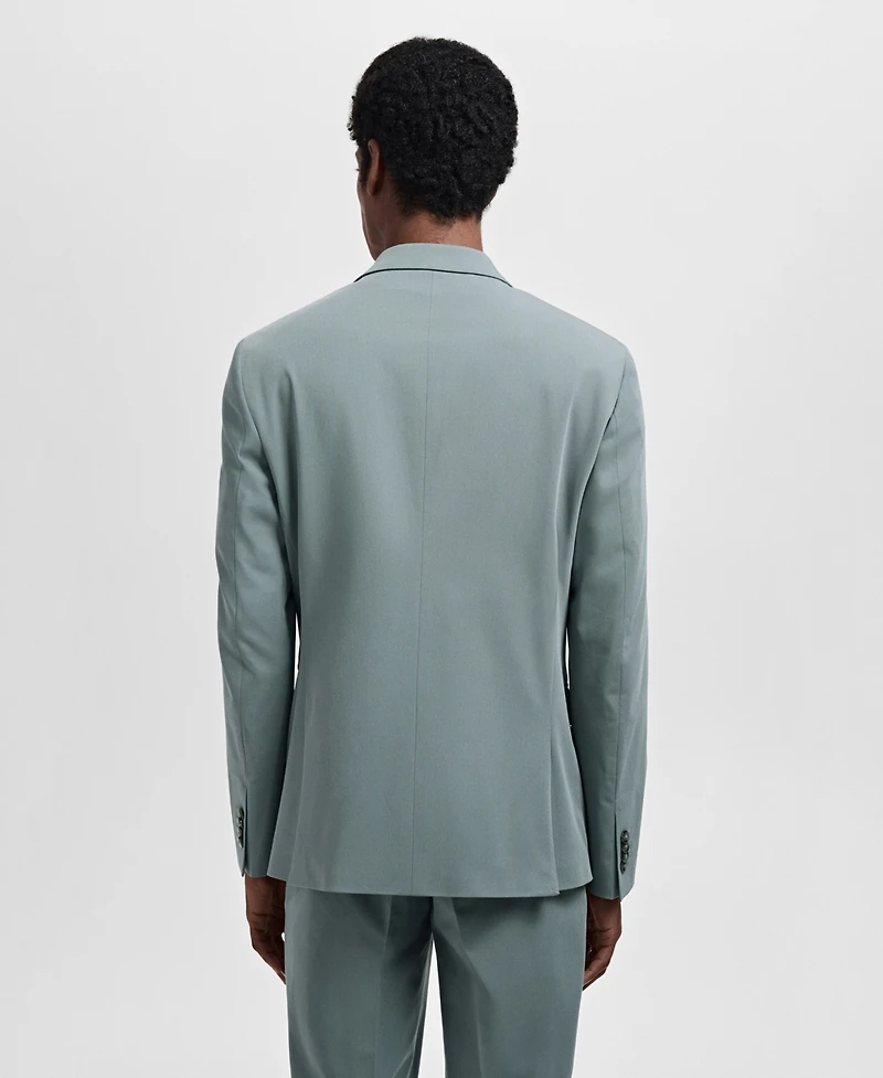 Mango Men's Stretch Fabric Super Slim-Fit Suit Jacket