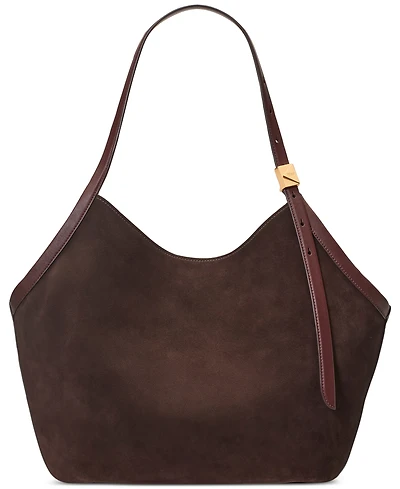 kate spade new york Deco Large Suede Tulip Tote Bag