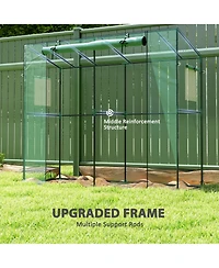 Outsunny Portable house Small House, 6.6' x 2.5' 5.6',