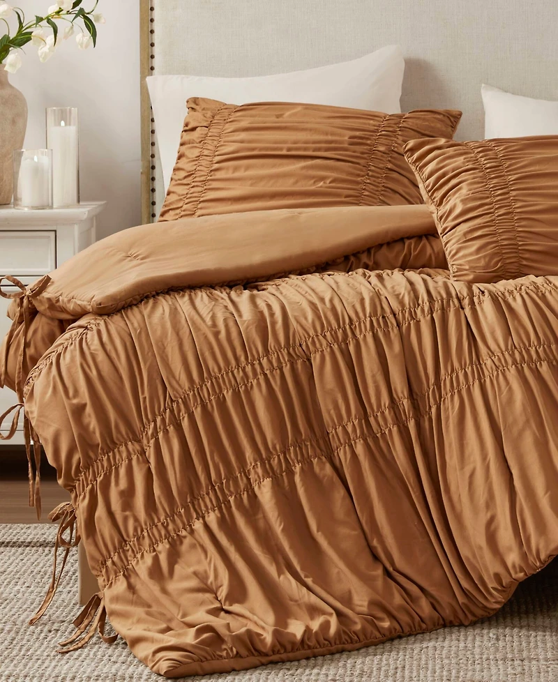 510 Design Mia Ruched 3-Pc. Comforter Set, King