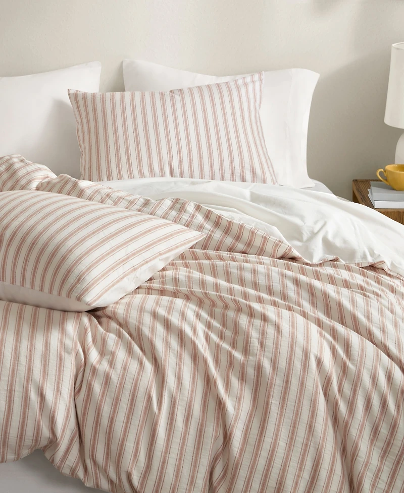 Madison Park Etta Striped 3-Pc. Duvet Cover Set