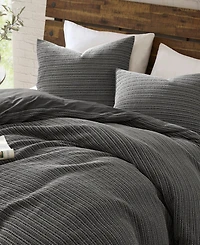 Woolrich Lyon Waffle Washed 3-Pc. Duvet Cover Set, King/California King