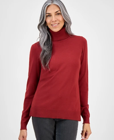 Style & Co Women's Long-Sleeve Turtleneck Sweater, Created for Macy's