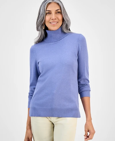 Style & Co Women's Long-Sleeve Turtleneck Sweater, Created for Macy's