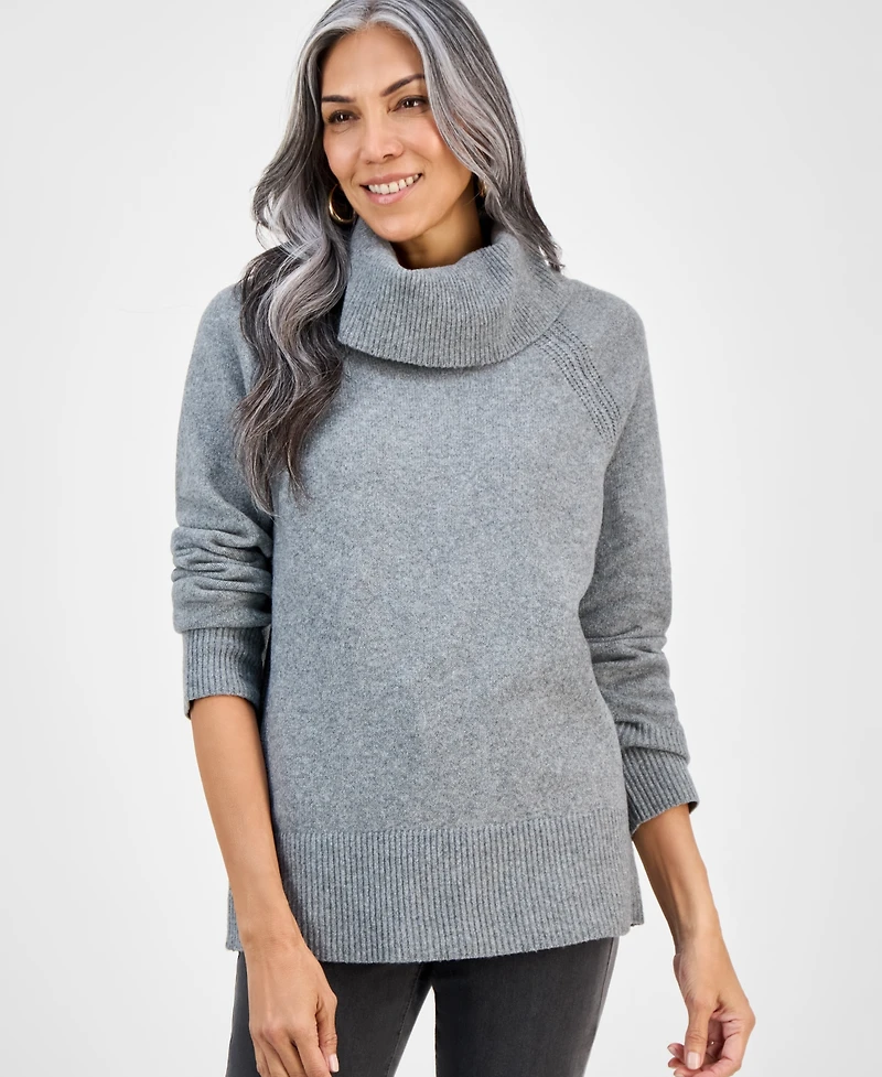 Style & Co Women's Cowl-Neck Tunic Sweater, Macy's Exclusive