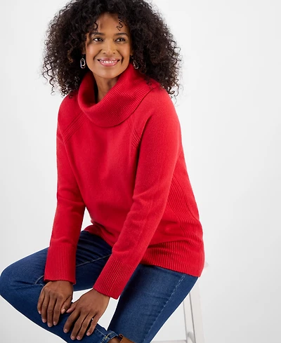 Style & Co Women's Cowl-Neck Tunic Sweater, Macy's Exclusive
