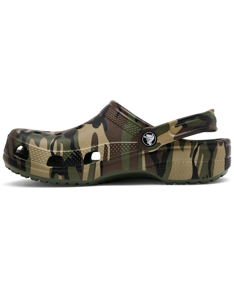 Crocs Big Kids Classic Camo Print Clog Sandals from Finish Line