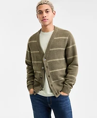 Sun + Stone Men's Long-Sleeve Scotty Stripe Cardigan, Macy's Exclusive