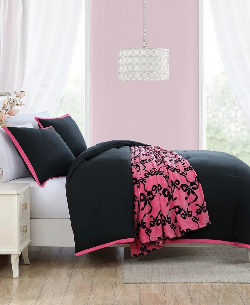 Betsey Johnson Signature Hotel 4-Pc. Comforter Set, Full/Queen
