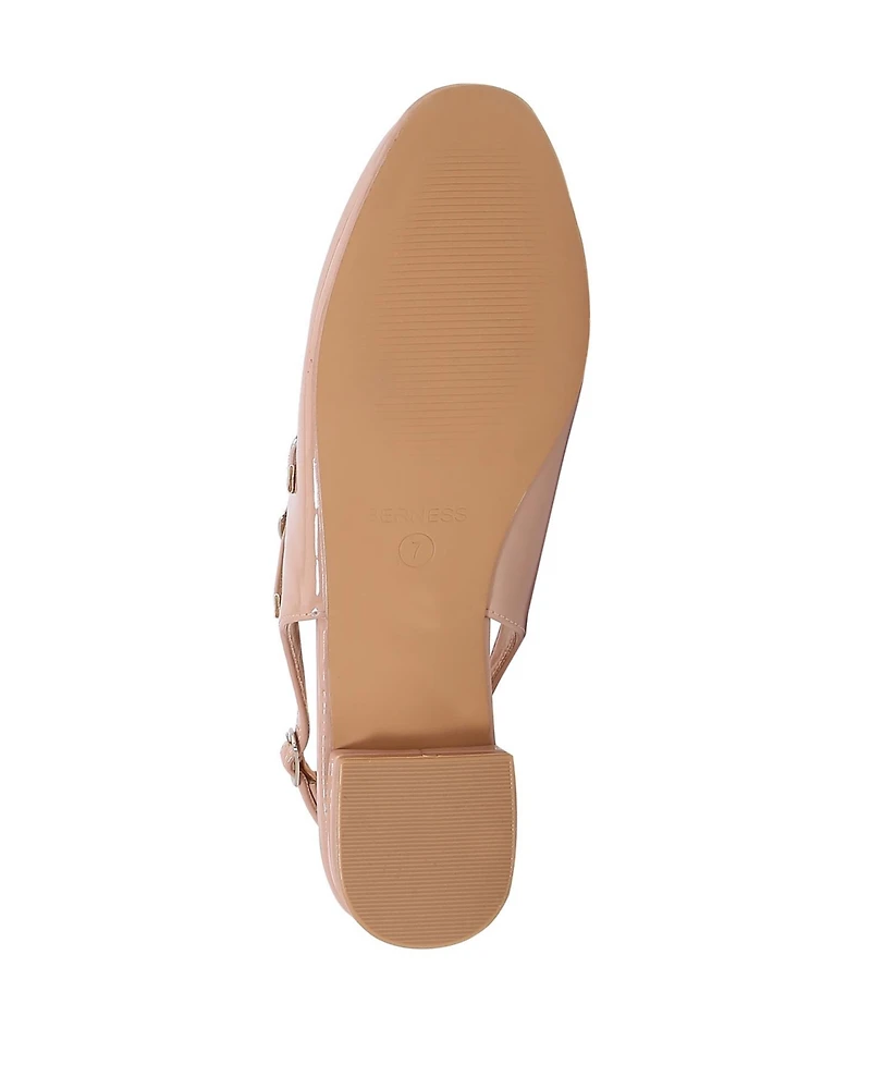 Berness Rosalie Double-Strap Mary Jane Flats
