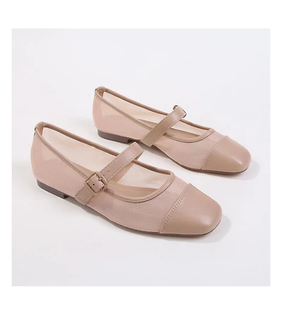 Berness Bona Mesh Mary Jane Flats