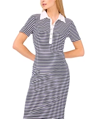 CeCe Women's Maxi Polo Style Shirt Dress