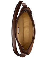 Lauren Ralph Tasha Medium Suede Shoulder Bag