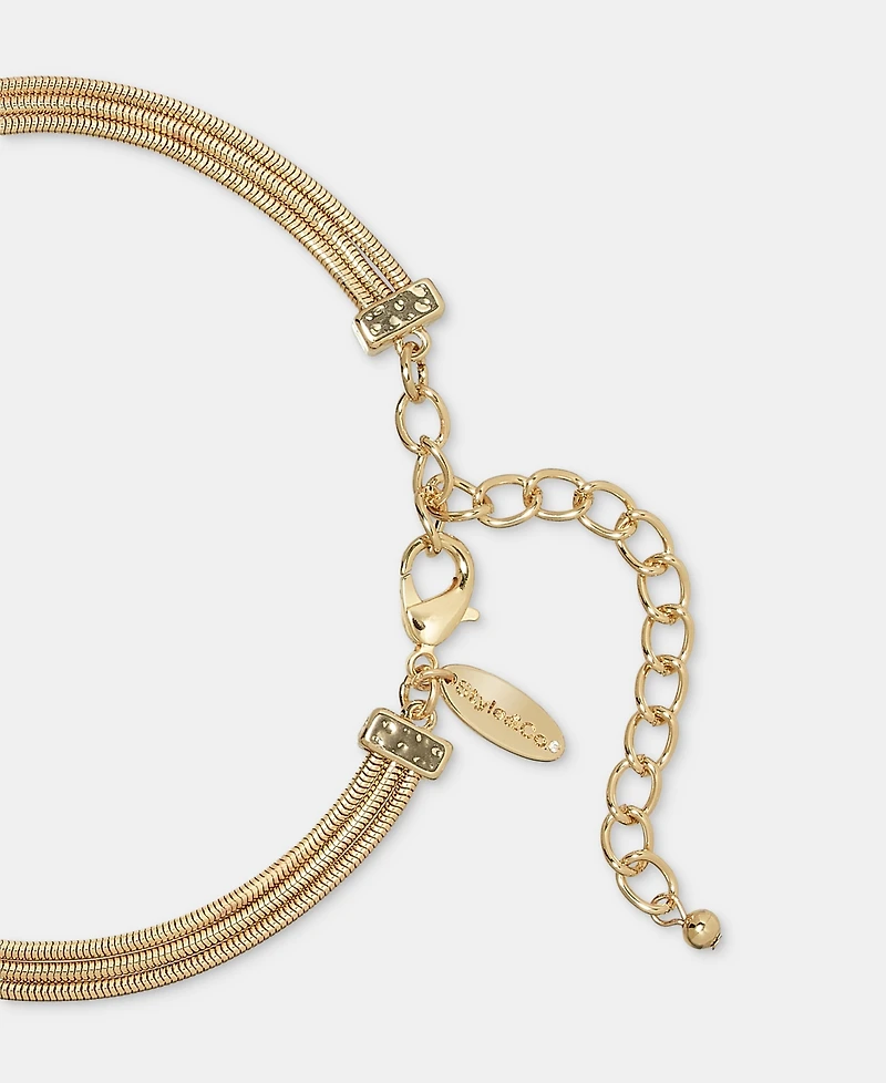 Style & Co Stone Triple Chain Pendant Necklace, 18" + 3" extender, Macy's Exclusive