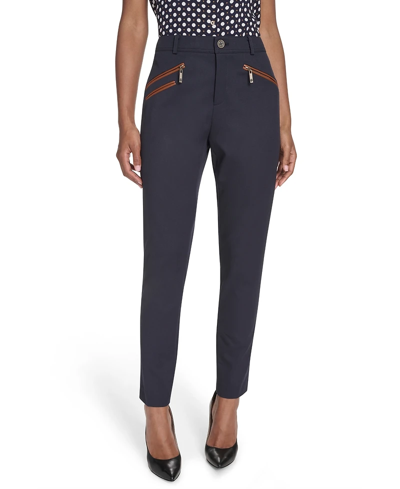 Tommy Hilfiger Women's Slim Mid-Rise Ankle Riding Pant