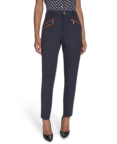 Tommy Hilfiger Women's Slim Mid-Rise Ankle Riding Pant
