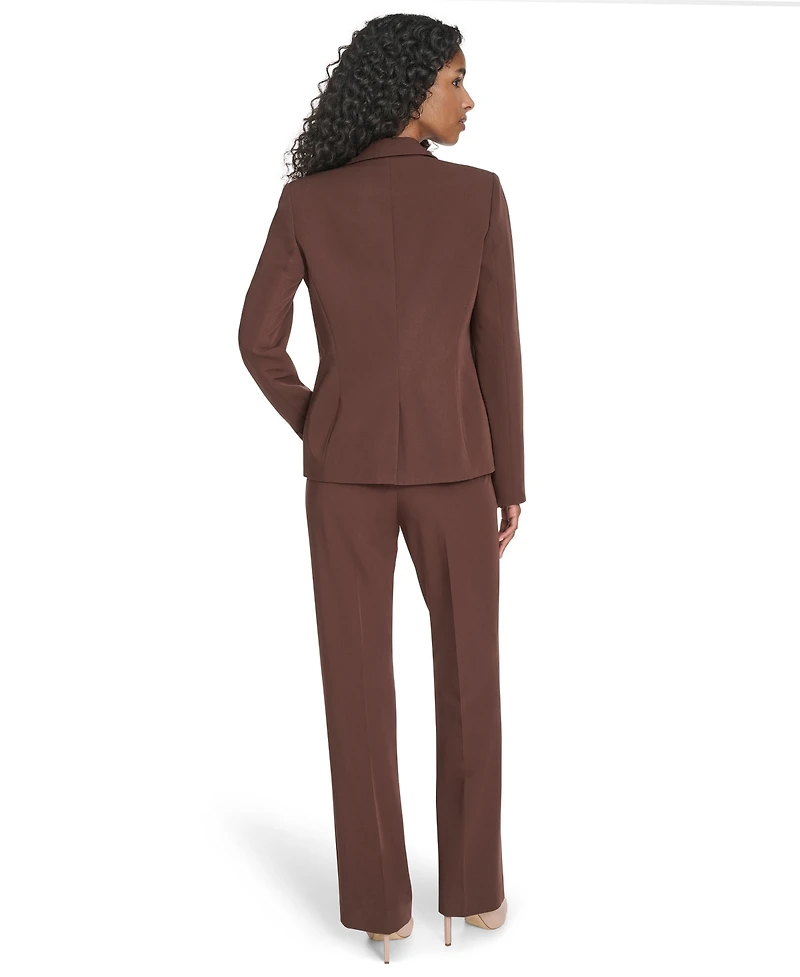 Tommy Hilfiger Women's Flex Solid Twill One Button Blazer