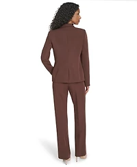 Tommy Hilfiger Women's Flex Solid Twill One Button Blazer