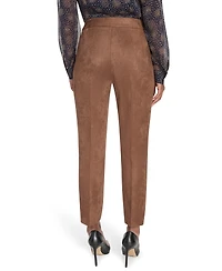 Tommy Hilfiger Women's Scuba Suede High-Rise Ankle Pants