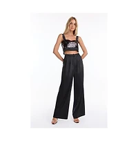The Noli Shop Women's Zoey Sequin Crop Top