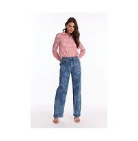 The Noli Shop Women's Rose High Rise Jean