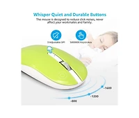 risokeys Wireless Keyboard and Mouse Combo, Wireless Usb Mouse and Computer Keyboard Set, Compact and Silent for Windows Laptop, Desktop