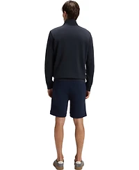 Boss by Hugo Men's Logo Badge Zip-Up Sweatshirt