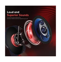 Pyle 4'' x 6'' 240 Watt Three-Way Speakers