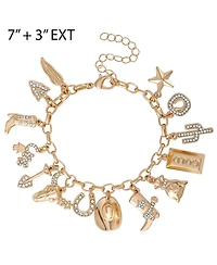 Jessica Simpson 20th Anniversary Mixed Charm Bracelet