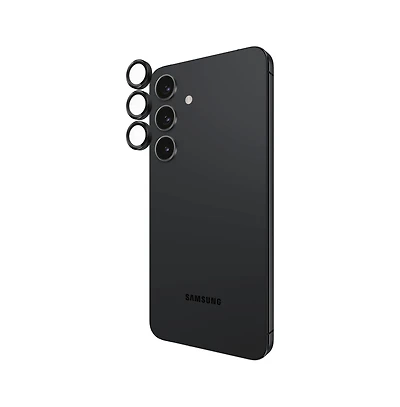 Case-Mate Aluminum Ring Camera Lens Glass Protector for Samsung Galaxy S 2025 Small-Black
