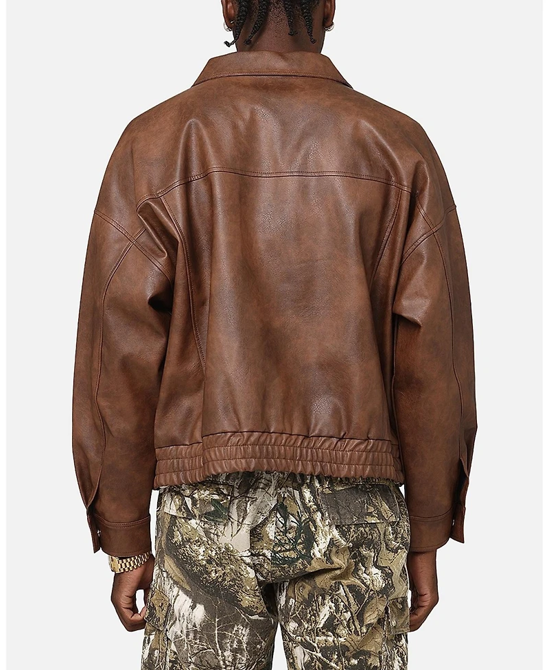 Xxiii Men's Leather Flight Jacket