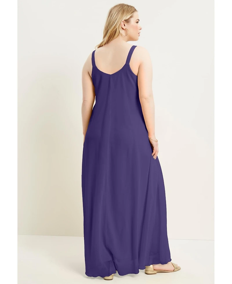 June + Vie Women's Swing Maxi Dress
