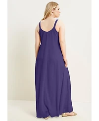 June + Vie Women's Swing Maxi Dress