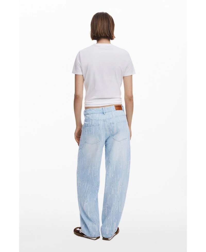 Desigual Women's Ripped effect jeans