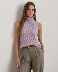 Lauren Ralph Women's Superb Plus-Bardelle Turtleneck Sweater Tank Top