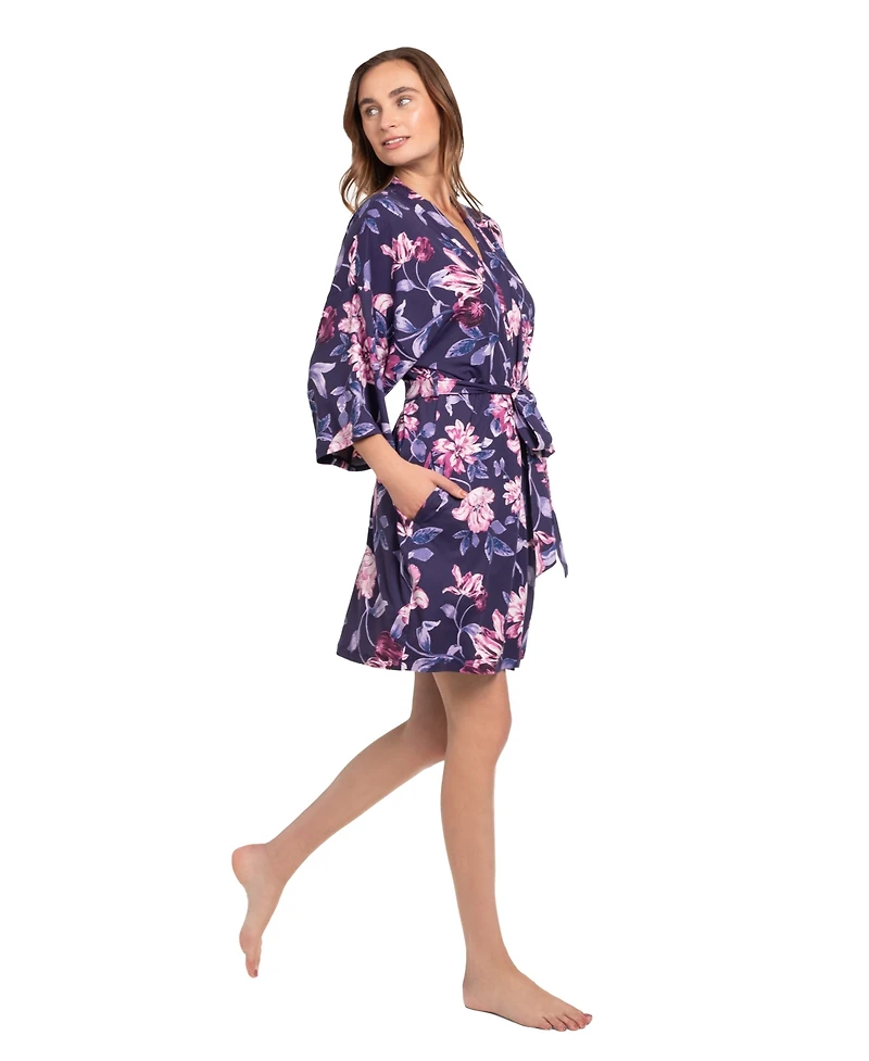 Linea Donatella Women's Jazlynn Knit Wrapper Robe