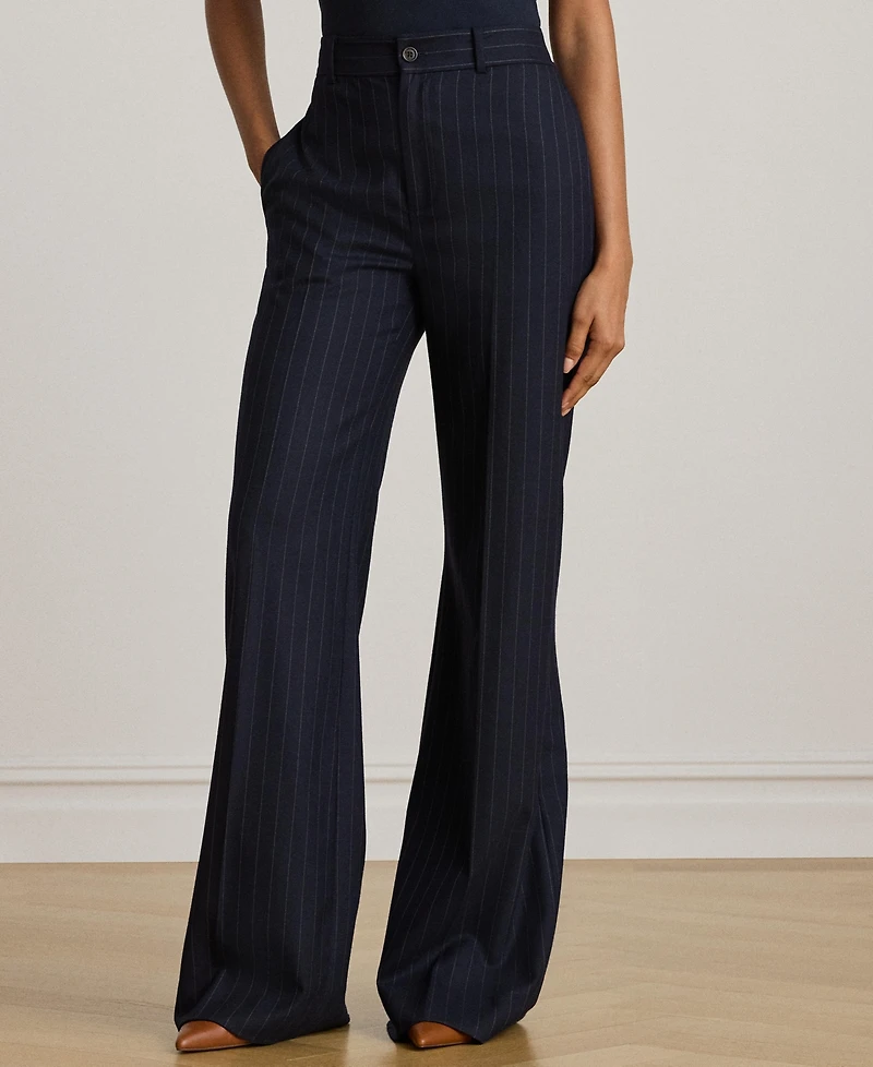 Lauren Ralph Women's Suiting-Welre Wool Twill Pinstripe Pants