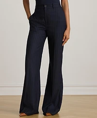 Lauren Ralph Women's Suiting-Welre Wool Twill Pinstripe Pants