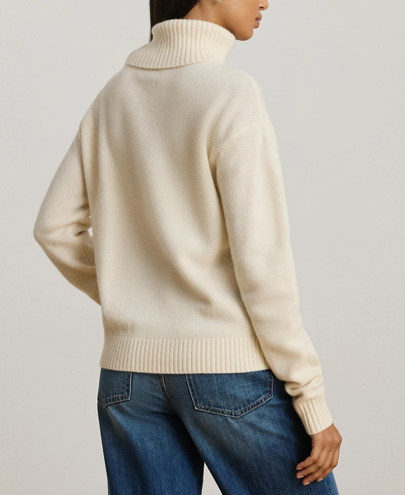 Lauren Ralph Women's Cashmere Jamarni Long Sleeve Sweater