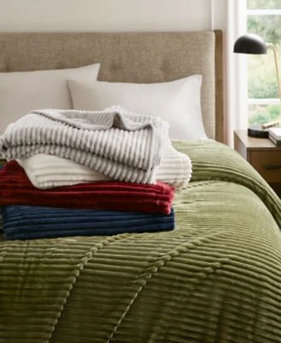 Arch Studio Ribbed Plush Blanket Macys Exclusive
